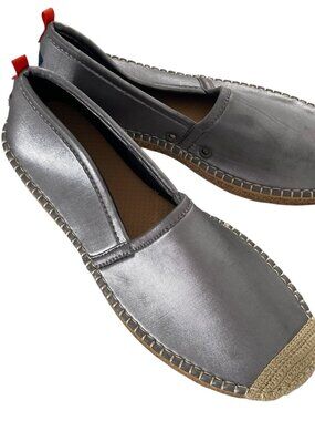 Sea Star Beachcomber Espadrille Slip On Shoes Size 10 Womens Silver Beachwear